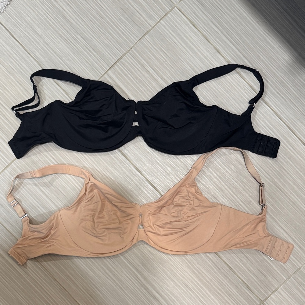 SPANX Black and Tan Bra Set